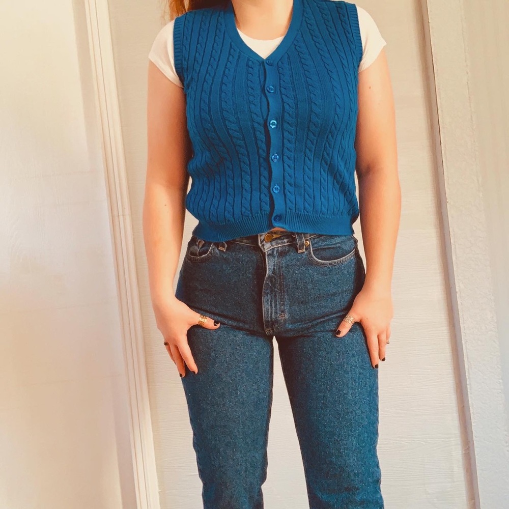 Sam and Sophia blue vest!!